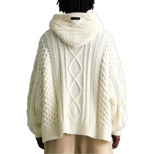 2023 Fear Of God Oversized Boxy Fit Knit Pullover Hoodie Sweater size medium